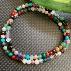 Crystal mini’s - set of 2 gemstone bracelets